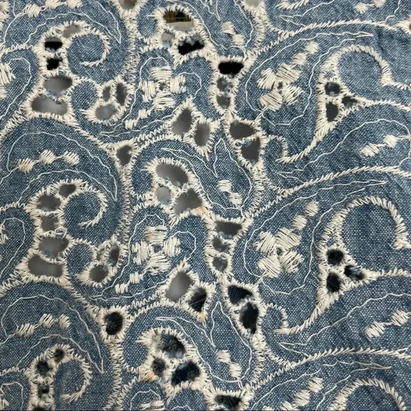 Guess by Georges Marciano Denim Embroidered Tank - Picture 7 of 7